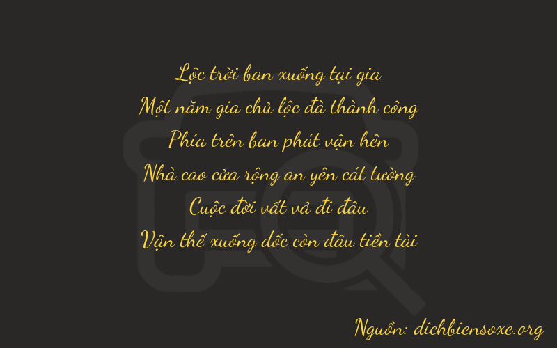 Thơ dịch biển số xe 61972