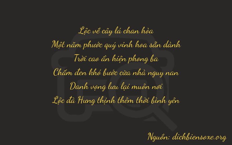 Thơ dịch biển số xe 61986