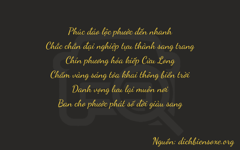 Thơ dịch biển số xe 61988