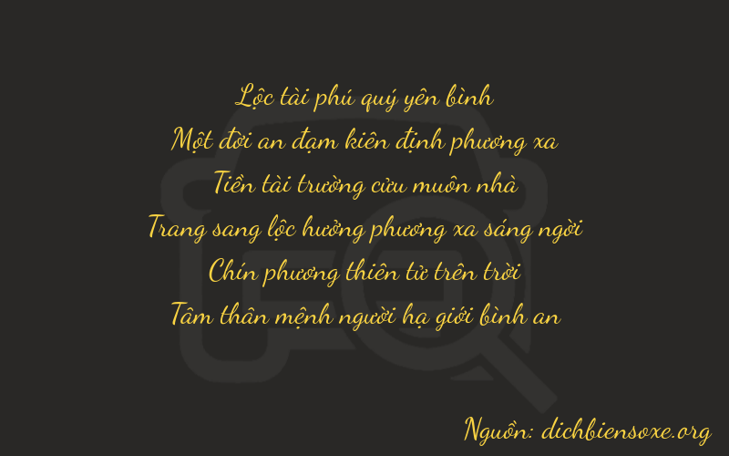 Thơ dịch biển số xe 61993