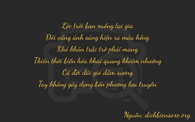 Thơ dịch biển số xe 62010