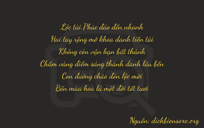 Thơ dịch biển số xe 62021