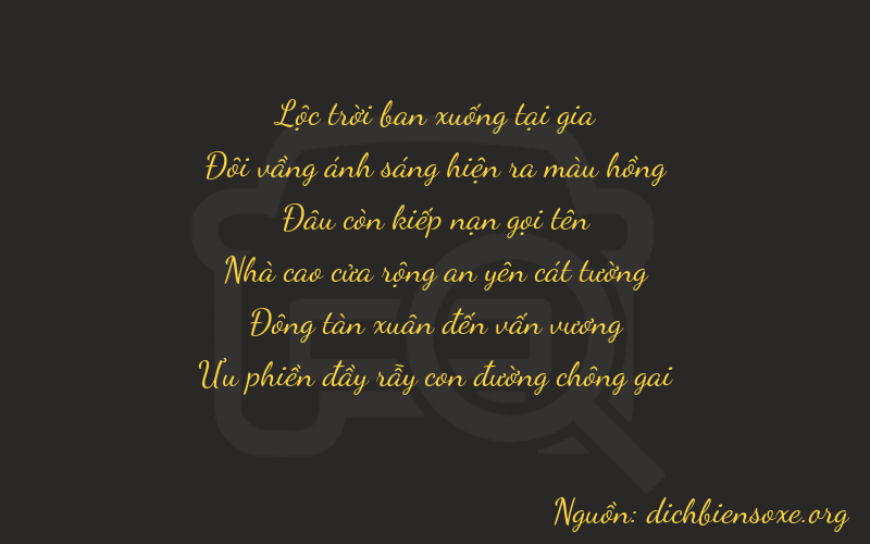Thơ dịch biển số xe 62046