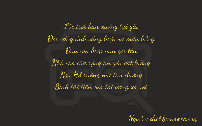 Thơ dịch biển số xe 62055