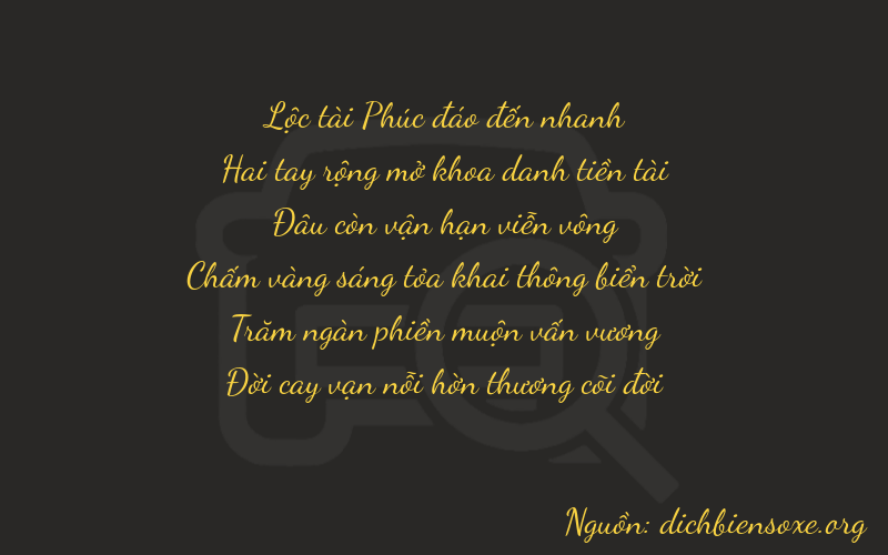 Thơ dịch biển số xe 62057