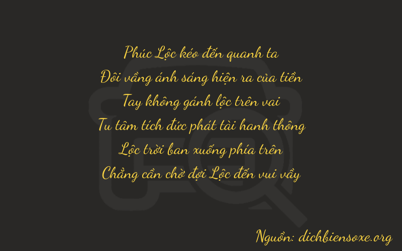 Thơ dịch biển số xe 62060