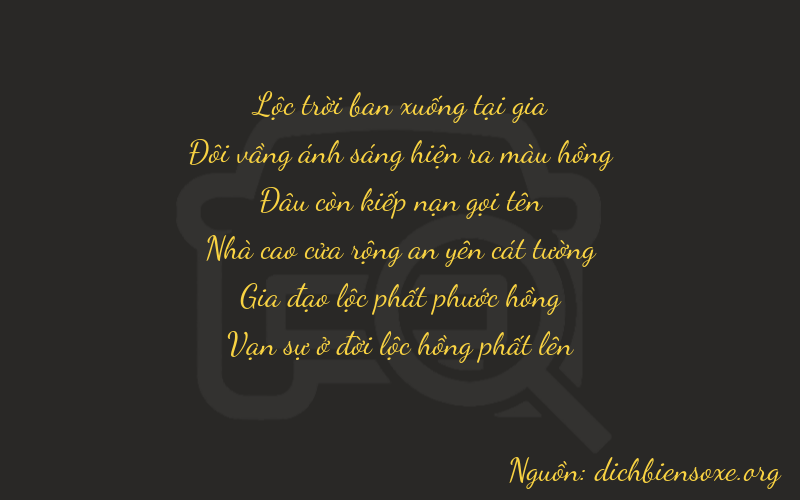 Thơ dịch biển số xe 62064