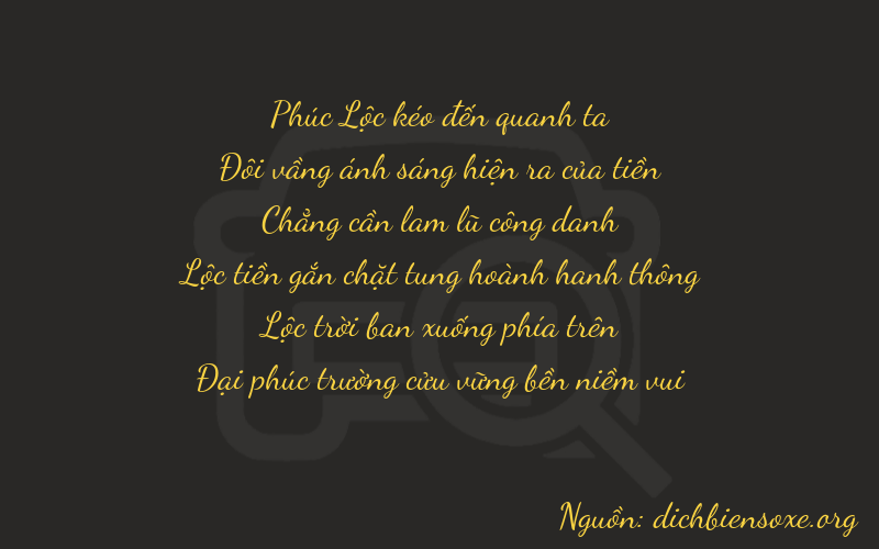Thơ dịch biển số xe 62069
