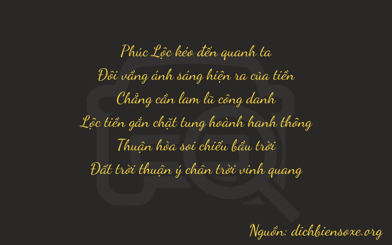 Thơ dịch biển số xe 62078