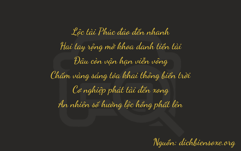 Thơ dịch biển số xe 62084