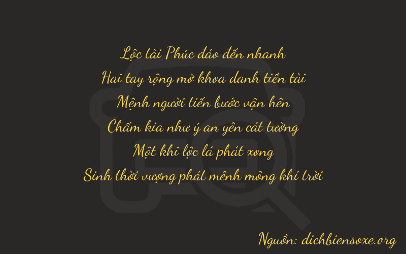 Thơ dịch biển số xe 62210