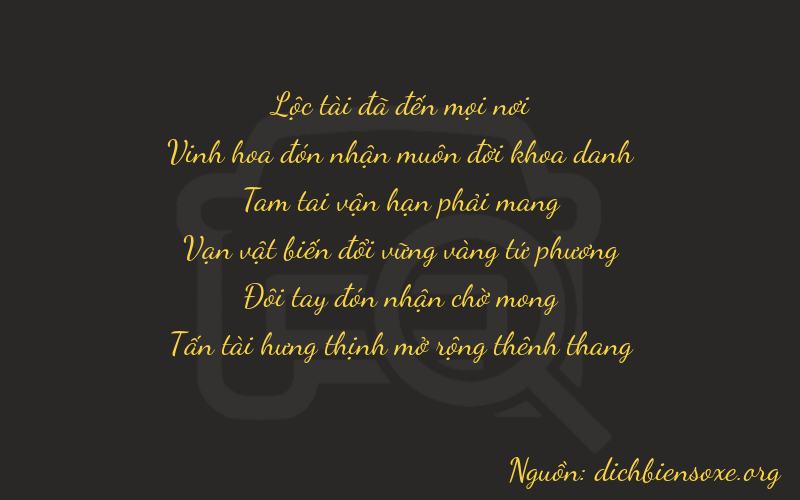 Thơ dịch biển số xe 62328