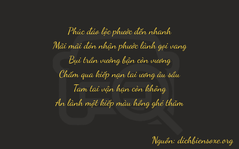 Thơ dịch biển số xe 62331