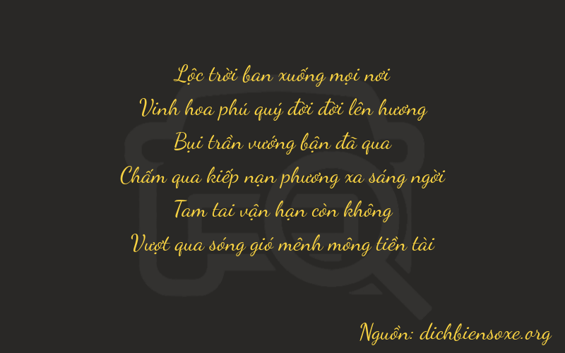 Thơ dịch biển số xe 62333