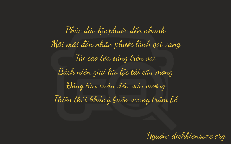 Thơ dịch biển số xe 62349