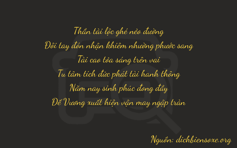 Thơ dịch biển số xe 62359