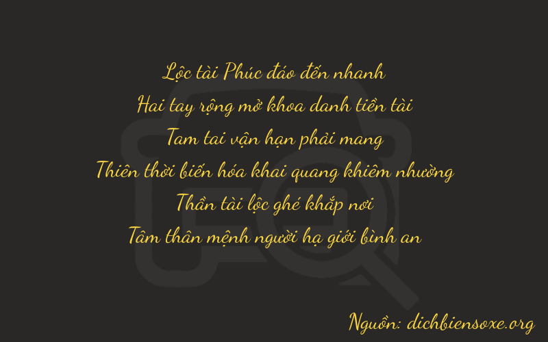 Thơ dịch biển số xe 62363
