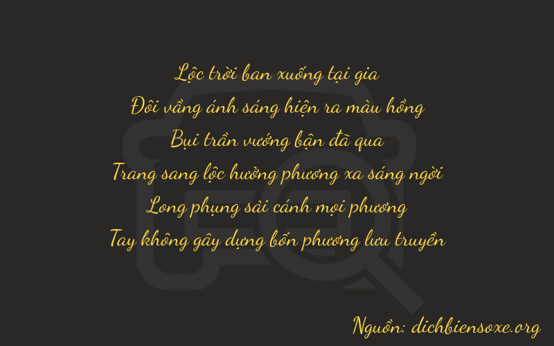 Thơ dịch biển số xe 62370