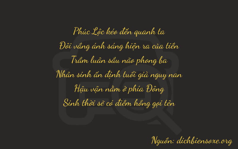 Thơ dịch biển số xe 62375