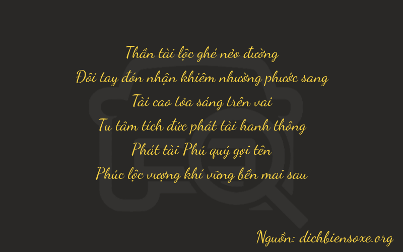 Thơ dịch biển số xe 62386