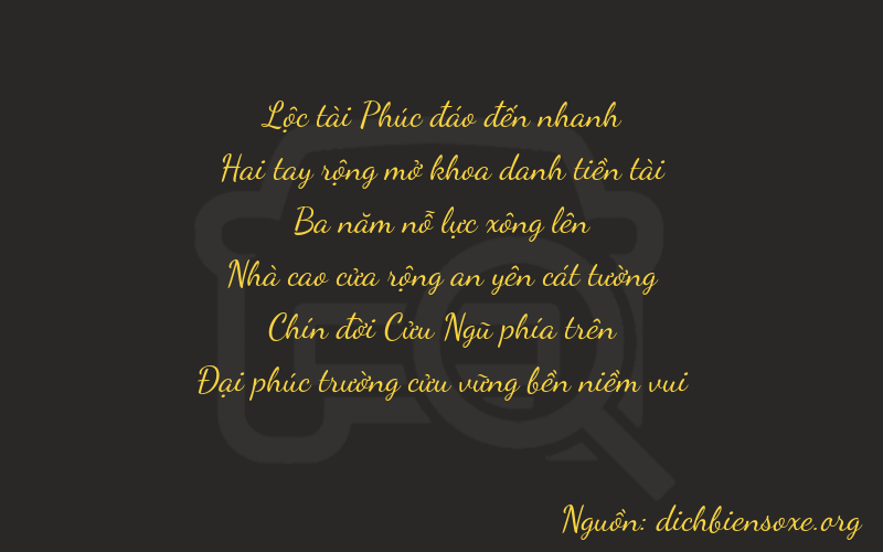 Thơ dịch biển số xe 62399