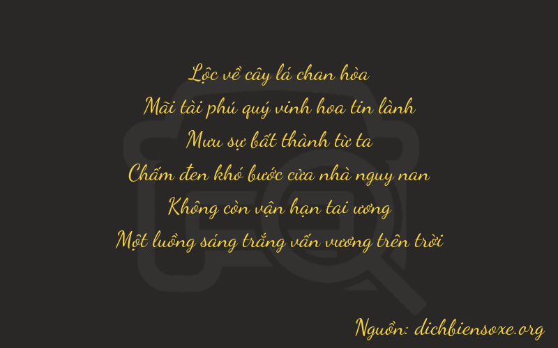 Thơ dịch biển số xe 62401