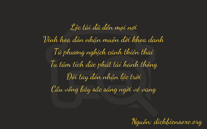 Thơ dịch biển số xe 62427