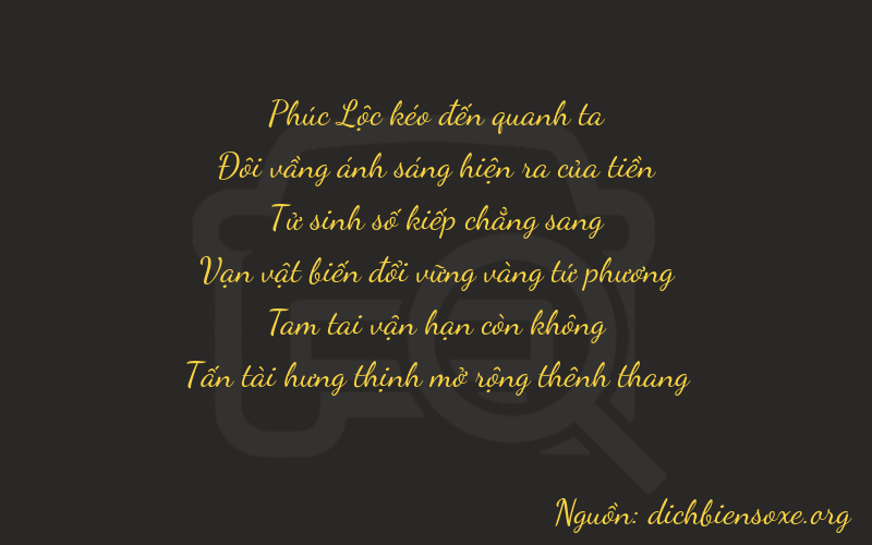 Thơ dịch biển số xe 62438