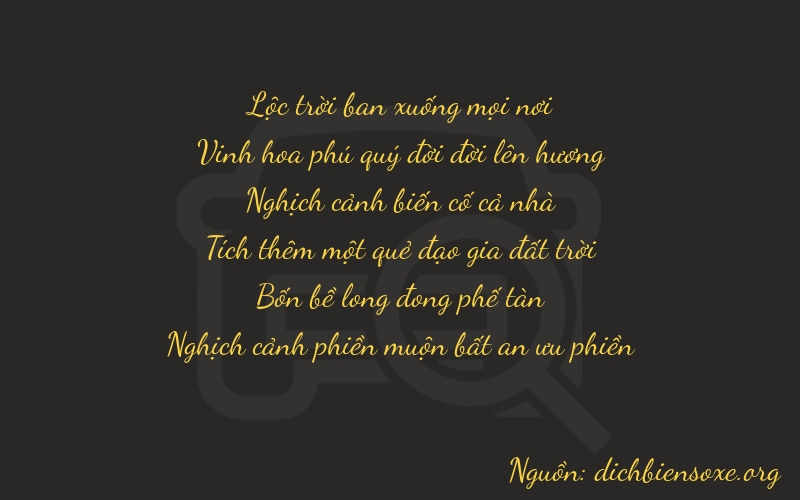 Thơ dịch biển số xe 62441