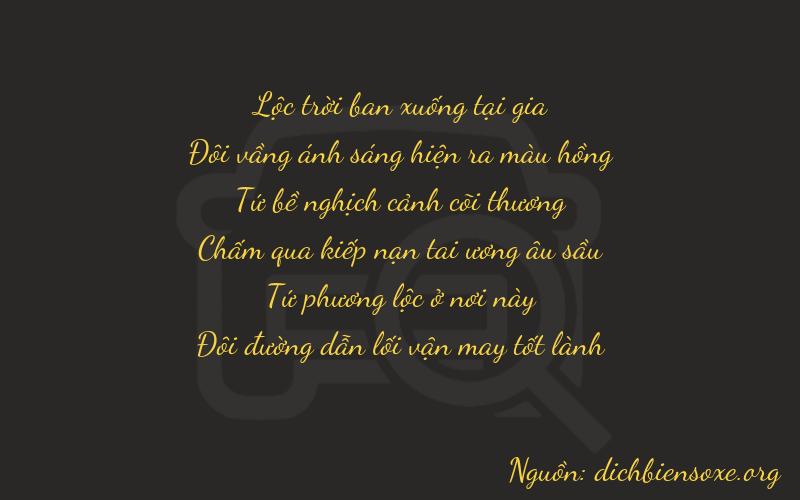 Thơ dịch biển số xe 62442