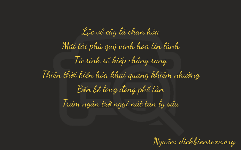 Thơ dịch biển số xe 62446