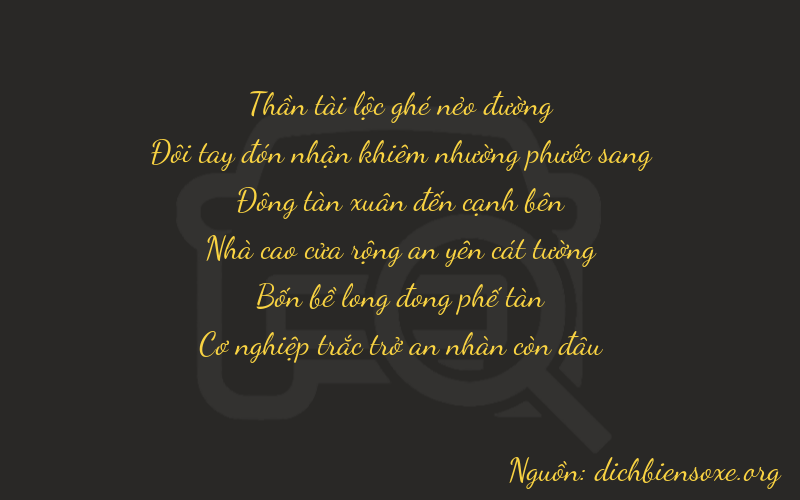 Thơ dịch biển số xe 62449