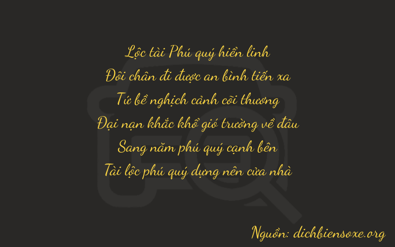 Thơ dịch biển số xe 62452