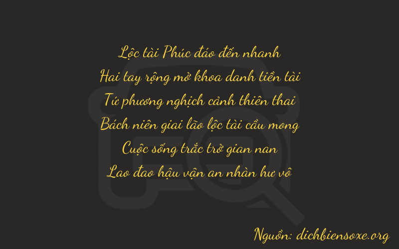 Thơ dịch biển số xe 62453