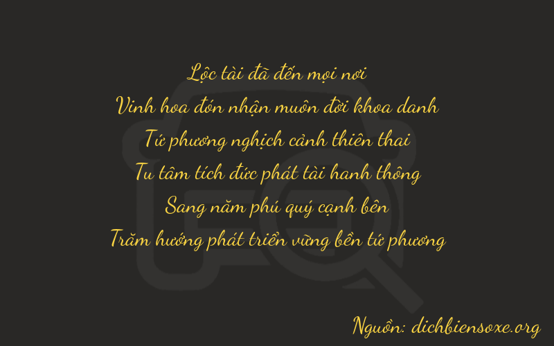 Thơ dịch biển số xe 62454