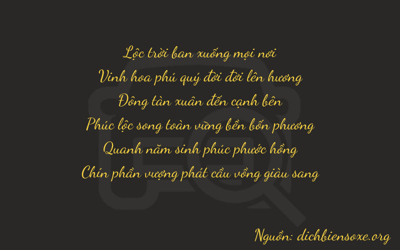 Thơ dịch biển số xe 62459