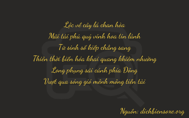 Thơ dịch biển số xe 62473