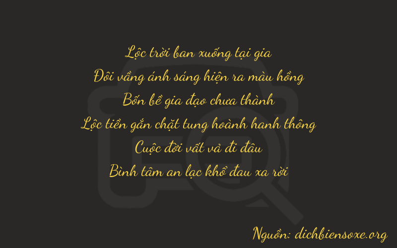 Thơ dịch biển số xe 62478