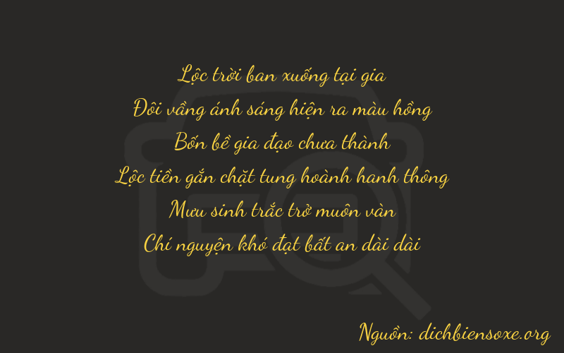 Thơ dịch biển số xe 62487