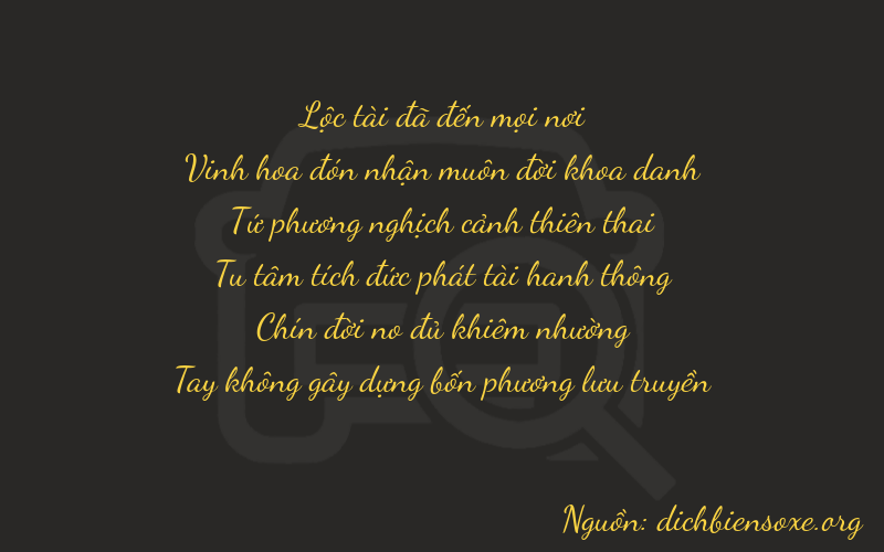 Thơ dịch biển số xe 62490