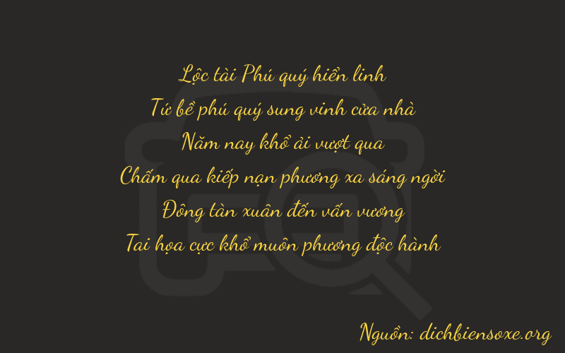 Thơ dịch biển số xe 64541