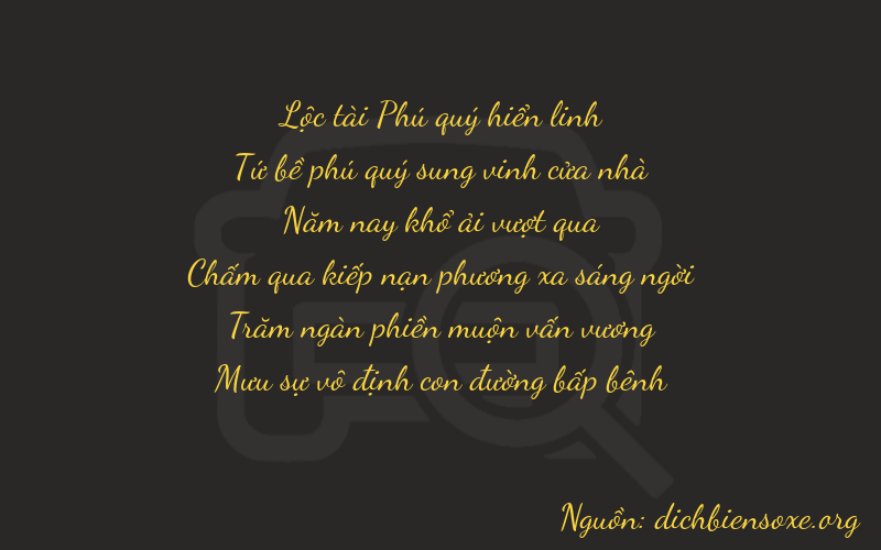 Thơ dịch biển số xe 64550