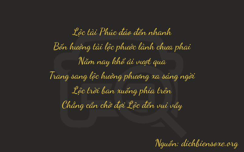 Thơ dịch biển số xe 64560