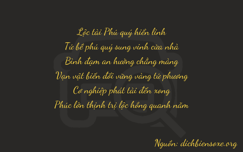 Thơ dịch biển số xe 64586