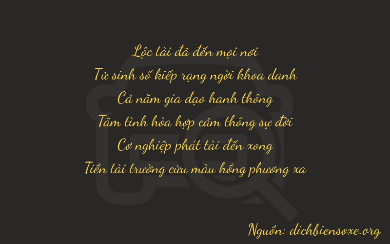 Thơ dịch biển số xe 64589