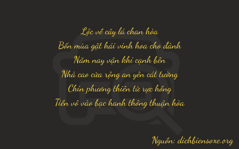 Thơ dịch biển số xe 64590