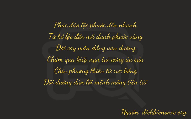 Thơ dịch biển số xe 64592