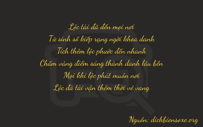 Thơ dịch biển số xe 64616
