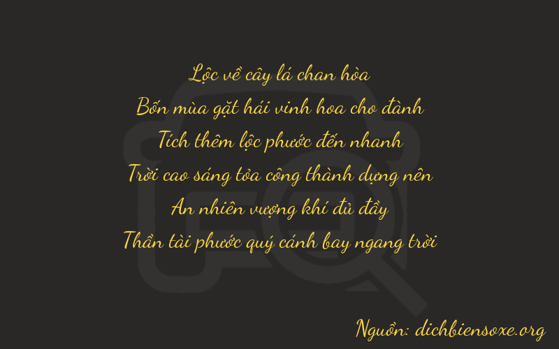 Thơ dịch biển số xe 64617