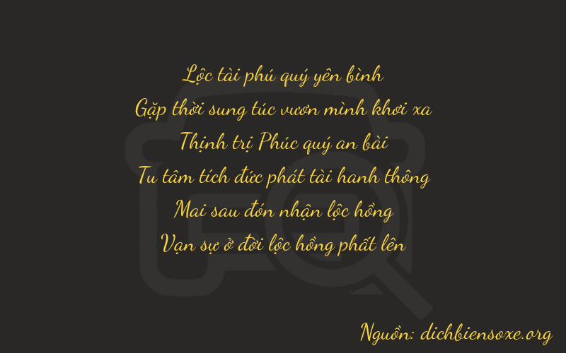 Thơ dịch biển số xe 64624